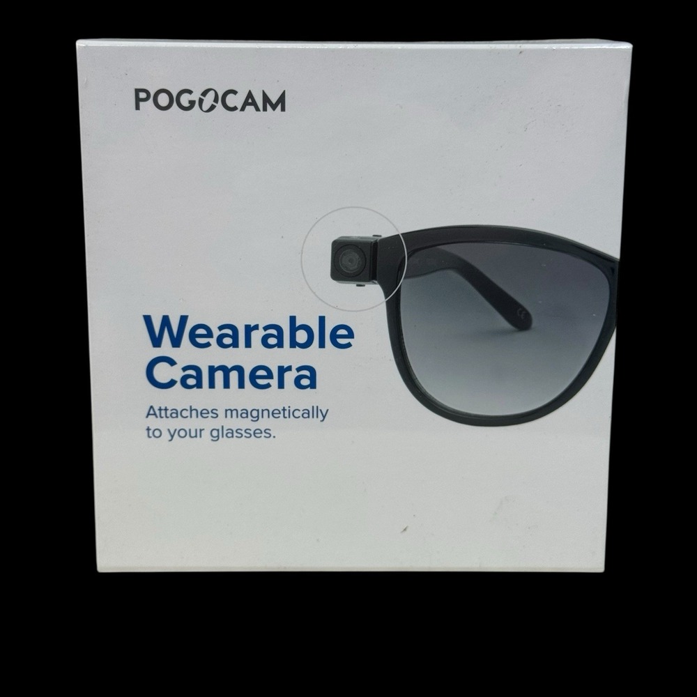 PogoTec - PogoCam Tiny, Removable Photo‎ & HD Video Camera for Your Glasses New